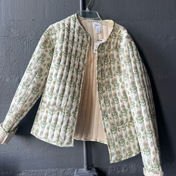 Floral and Striped Quilt Jacket - Picture 1 of 4